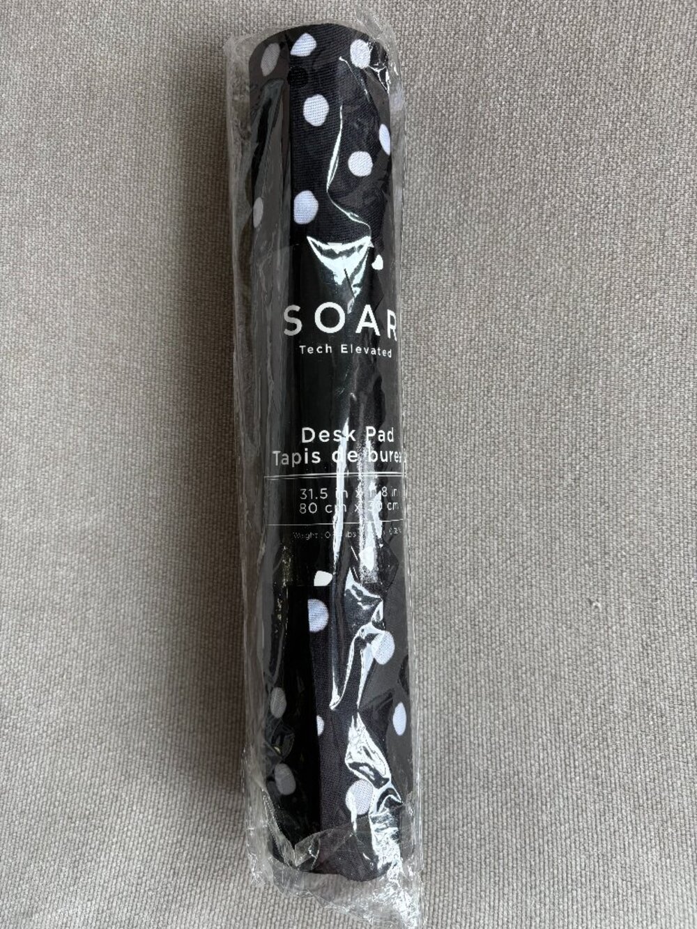 Polka Dot Desk Pad 31.5 in x 11.8in